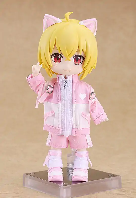Original Character Accessories for Nendoroid Doll Figures Outfit Set: Subculture Fashion Tracksuit (Pink) termékfotó
