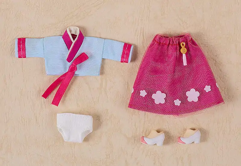Original Character Accessories for Nendoroid Doll Figures Outfit Set: World Tour Korea - Girl (Pink) termékfotó