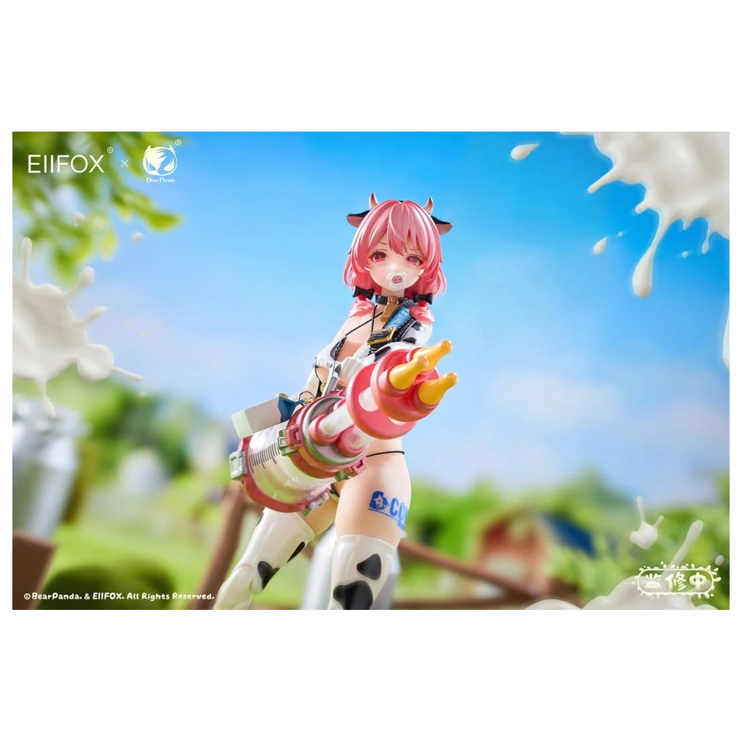 Original Character akciófigura 1/8 Eiifox & BearPanda Nyuugyuu Momo 21 cm   termékfotó