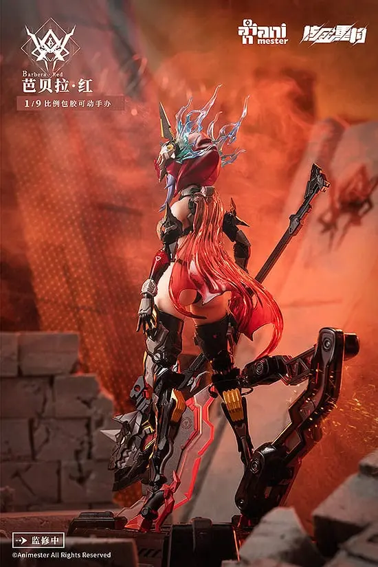 Original Character Alloy Articulated Assemblable Model Thunderbolt-Barbera Red Műanyag modell készlet 21 cm termékfotó