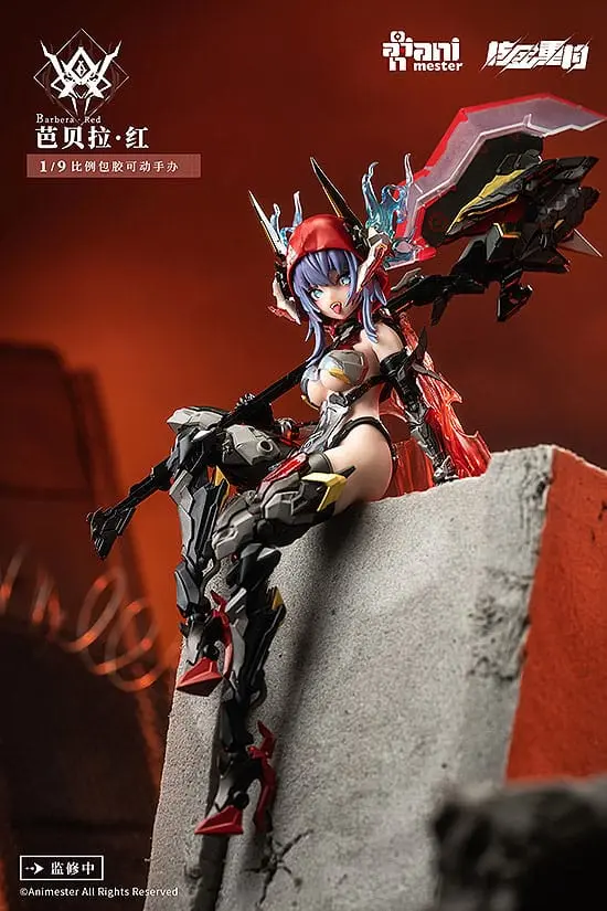 Original Character Alloy Articulated Assemblable Model Thunderbolt-Barbera Red Műanyag modell készlet 21 cm termékfotó