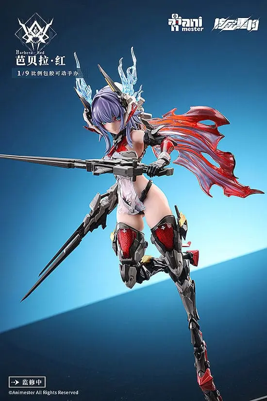 Original Character Alloy Articulated Assemblable Model Thunderbolt-Barbera Red Műanyag modell készlet 21 cm termékfotó