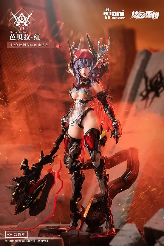 Original Character Alloy Articulated Assemblable Model Thunderbolt-Barbera Red Műanyag modell készlet 21 cm termékfotó