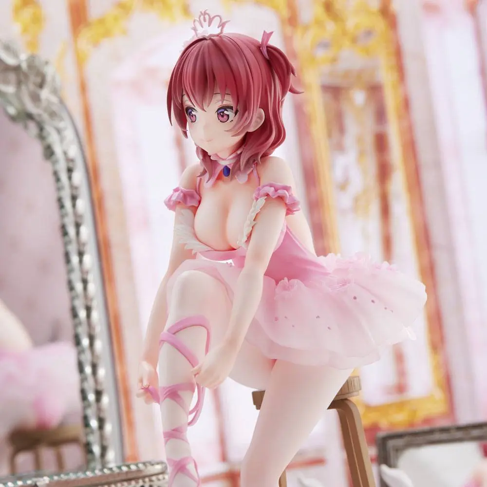 Original Character Anmi Illustration Flamingo Ballet Red Hair Girl PVC szobor figura 24 cm termékfotó