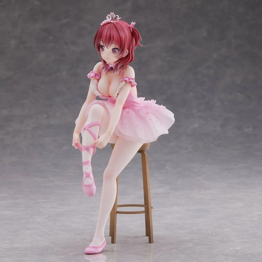 Original Character Anmi Illustration Flamingo Ballet Red Hair Girl PVC szobor figura 24 cm termékfotó