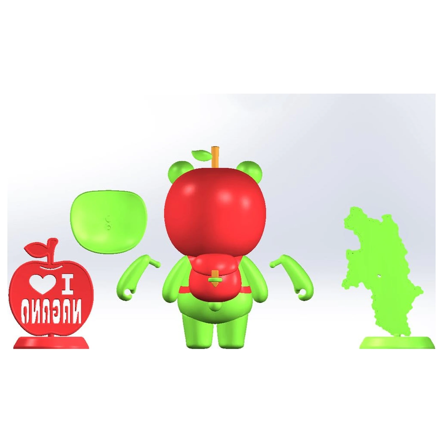 Original Character Arukuma Műanyag modell készlet 10 cm    termékfotó