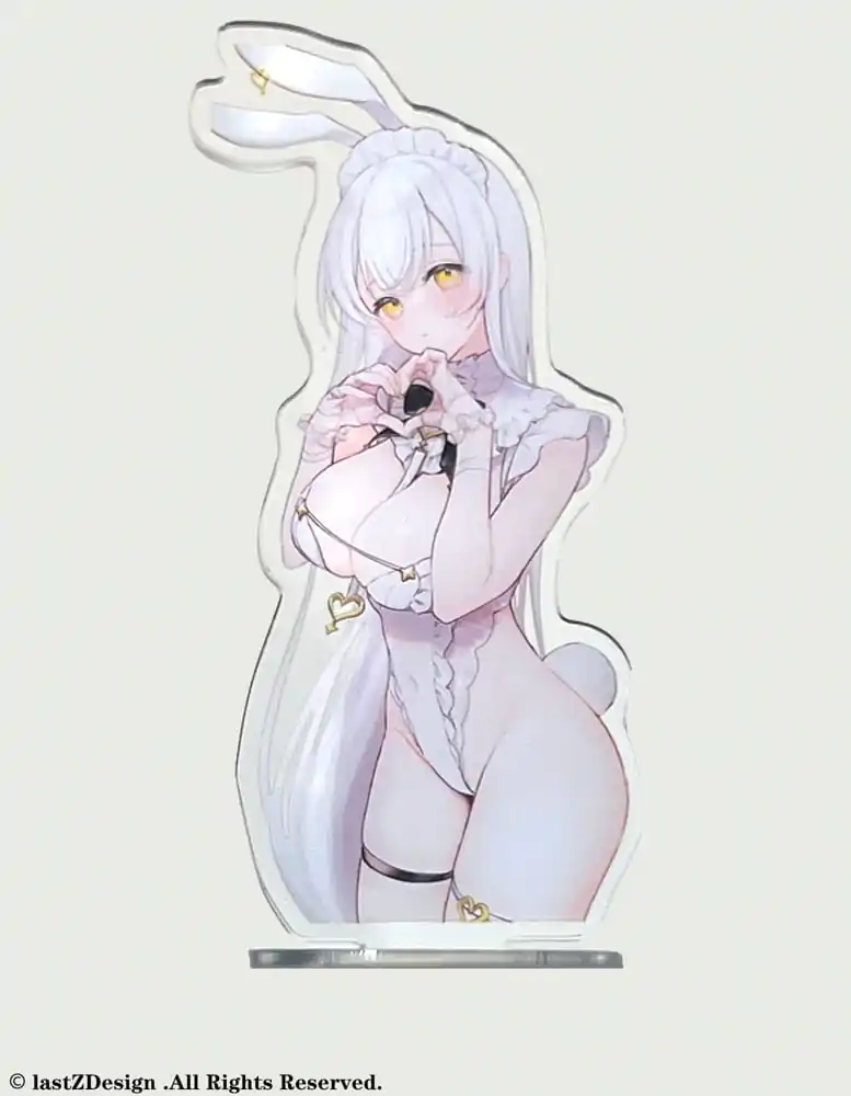 Original Character by Kedama Tamano White Bunny Lucille PVC szobor figura 27 cm termékfotó