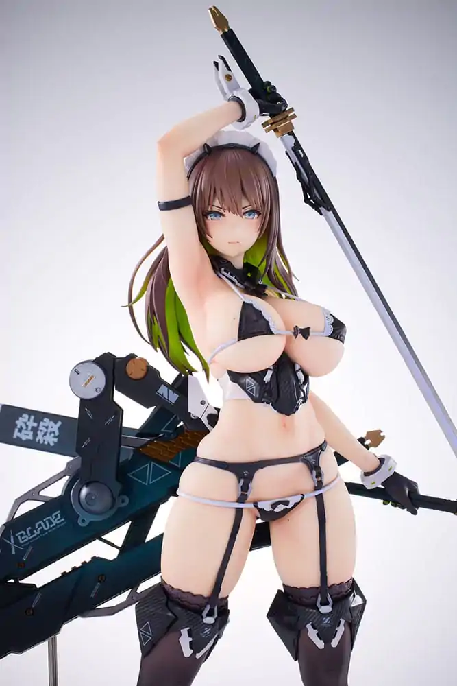 Original Character by Nidy-2D 1/7 Meido-Busou: Blade DX Ver. PVC szobor figura 27 cm termékfotó