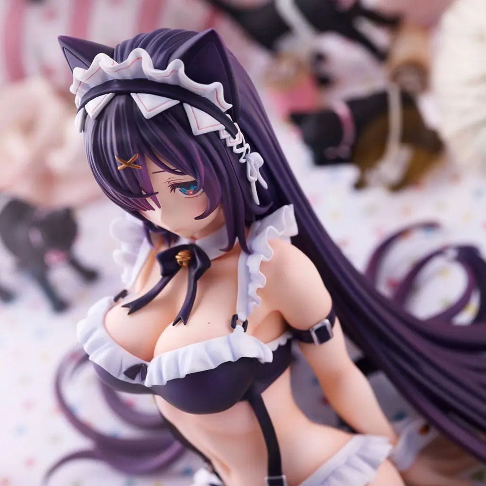 Original Character Cat Maid PVC szobor figura 15 cm termékfotó