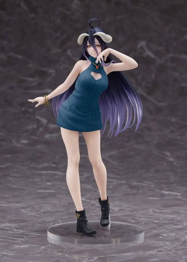 Original Character Coreful Overlord IV AMP Albedo Knit Dress Ver. Renewal Edition PVC szobor figura termékfotó