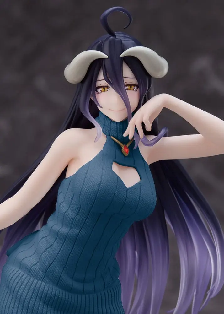 Original Character Coreful Overlord IV AMP Albedo Knit Dress Ver. Renewal Edition PVC szobor figura termékfotó