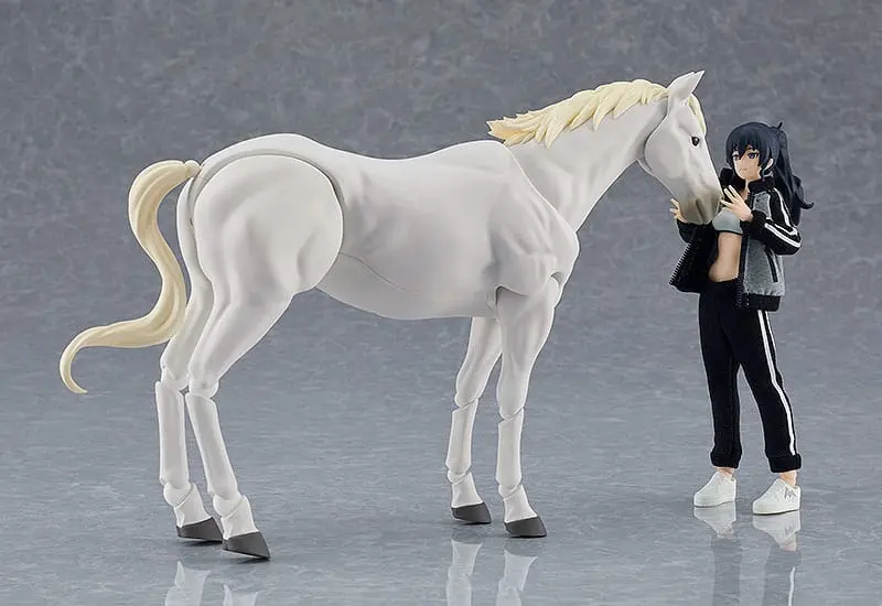 Original Character Figma akciófigura Wild Horse (White) 19 cm termékfotó