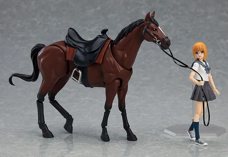 Original Character Figma Horse ver. 2 (Chestnut) akciófigura 19 cm termékfotó