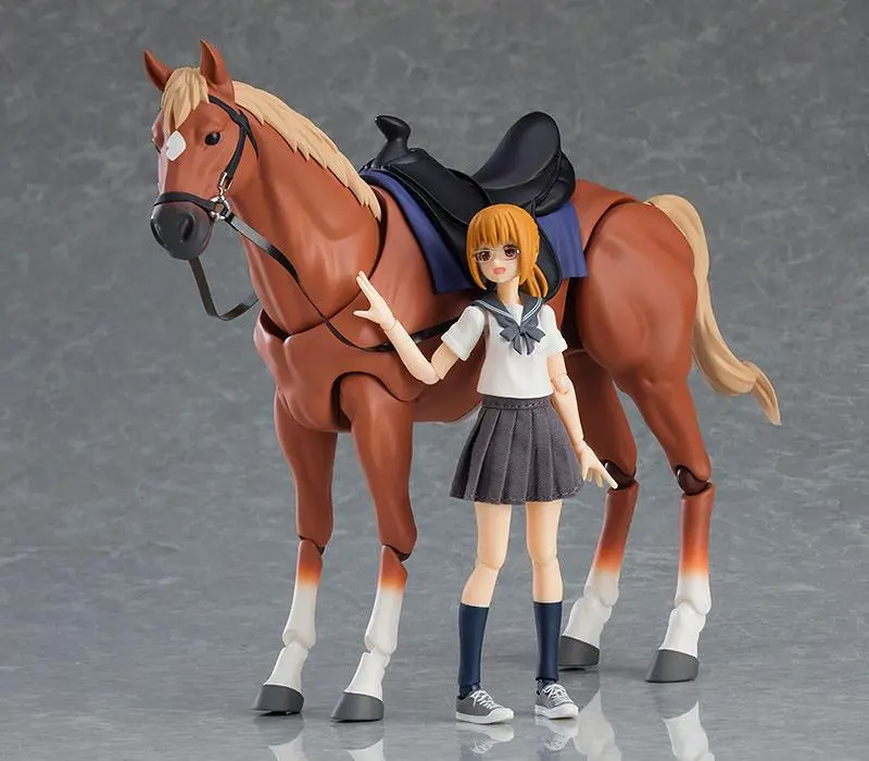 Original Character Figma Horse ver. 2 (Light Chestnut) akciófigura 19 cm termékfotó