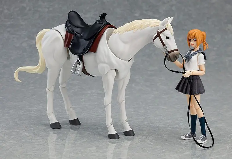 Original Character Figma Horse ver. 2 (White) akciófigura 19 cm termékfotó