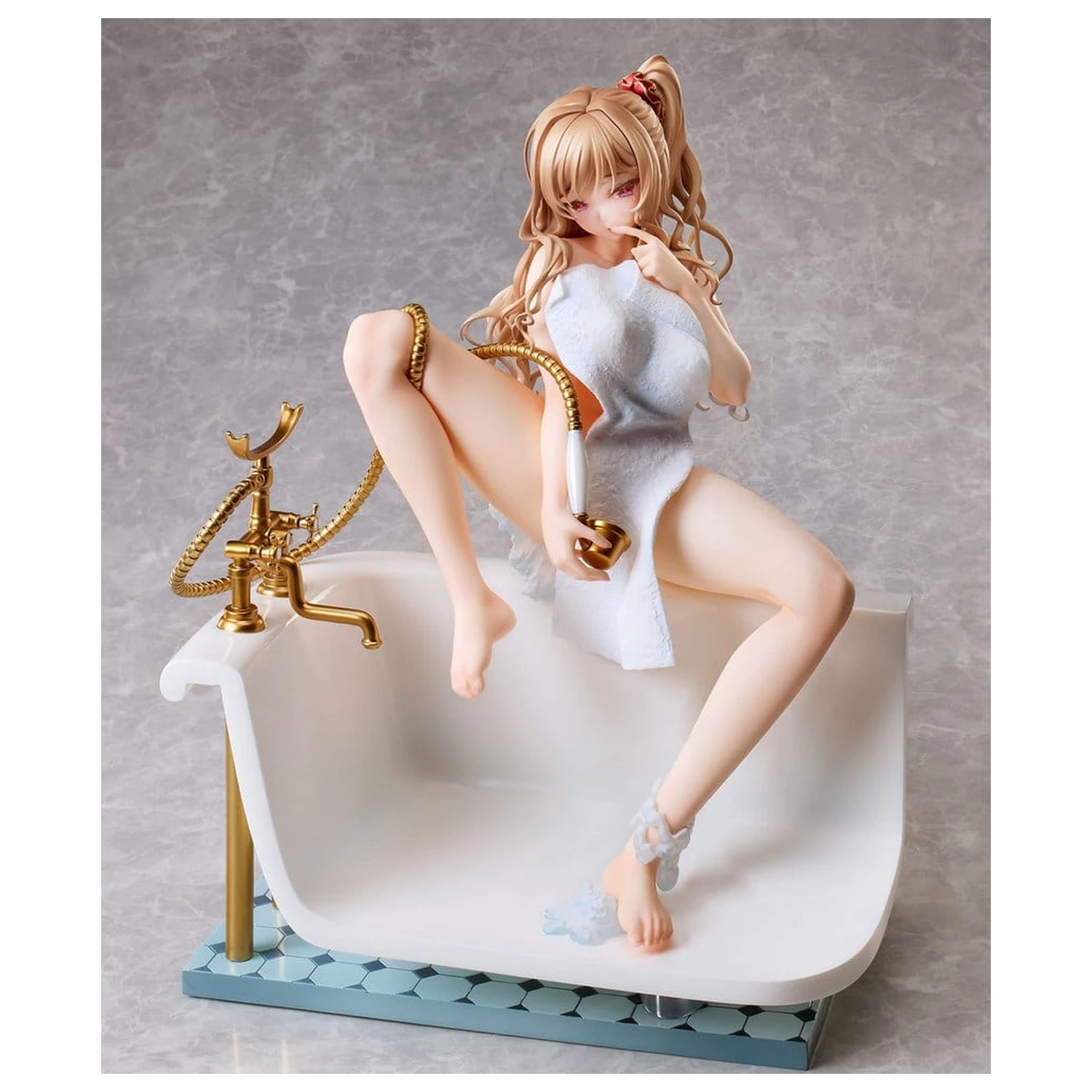 Original Character Girl in the Bath Illustration by Ponzu PVC figura 26 cm termékfotó