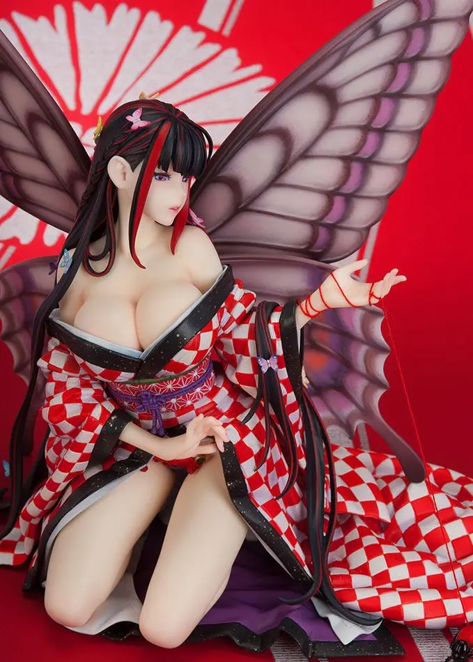 Original Character Hoteri Red Butterfly Illustration by Jin Happobi PVC szobor figura 16 cm termékfotó
