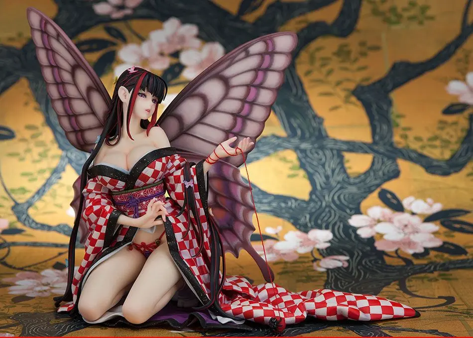 Original Character Hoteri Red Butterfly Illustration by Jin Happobi PVC szobor figura 16 cm termékfotó