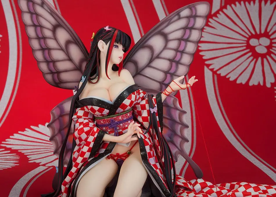 Original Character Hoteri Red Butterfly Illustration by Jin Happobi PVC szobor figura 16 cm termékfotó