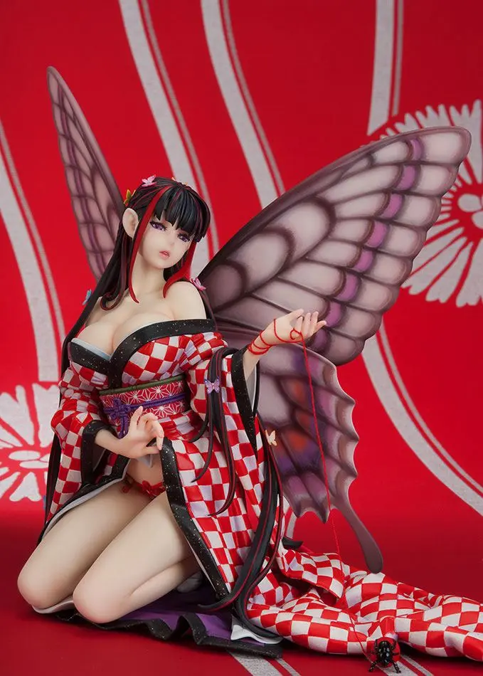 Original Character Hoteri Red Butterfly Illustration by Jin Happobi PVC szobor figura 16 cm termékfotó