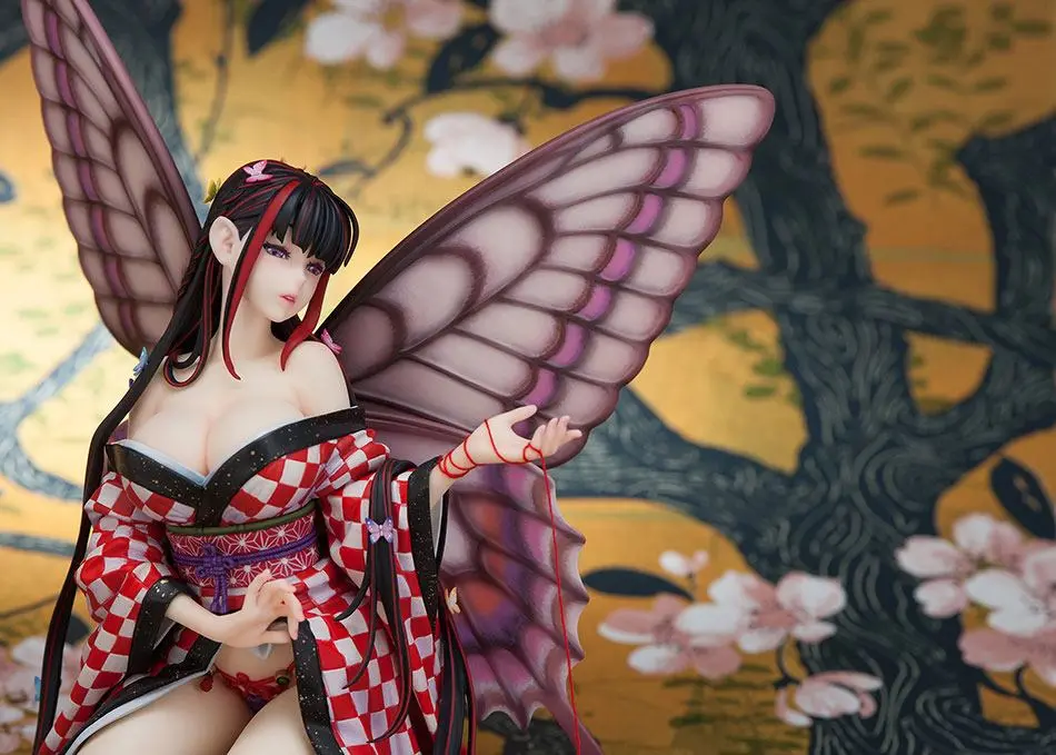 Original Character Hoteri Red Butterfly Illustration by Jin Happobi PVC szobor figura 16 cm termékfotó