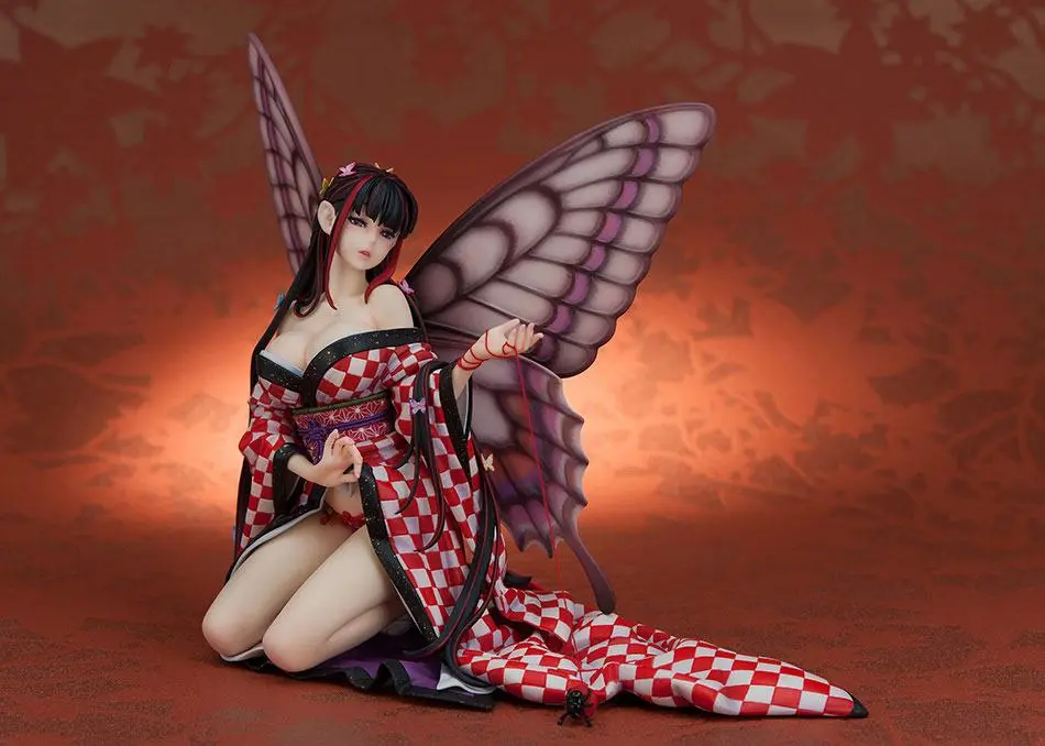 Original Character Hoteri Red Butterfly Illustration by Jin Happobi PVC szobor figura 16 cm termékfotó