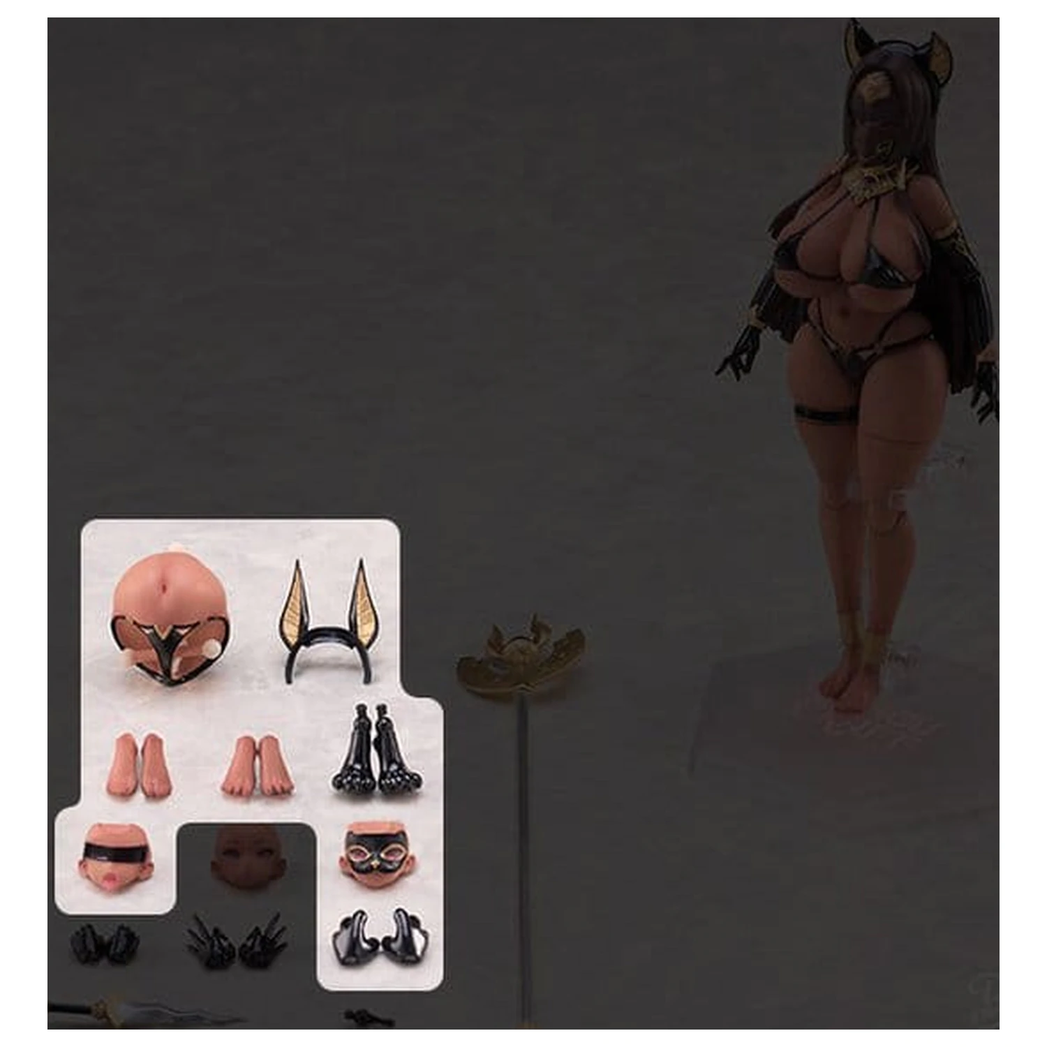Original Character Isekai Emaki akciófigura kiegészítő csomag 1/12 Egyptian Goddess Bastet termékfotó
