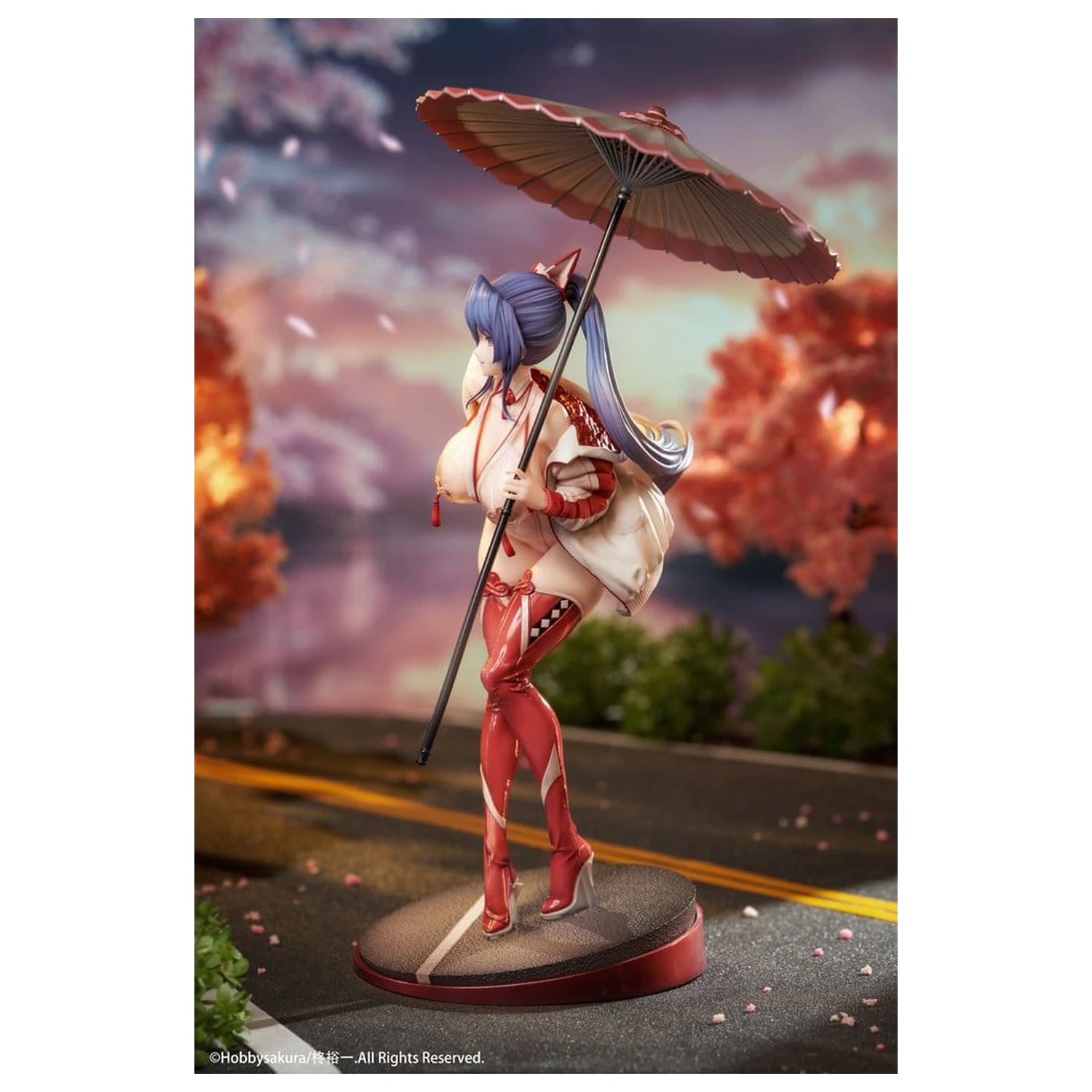 Original Character Miko Shoujo 1/7 Miko Race Queen Ver. PVC figura 33 cm termékfotó