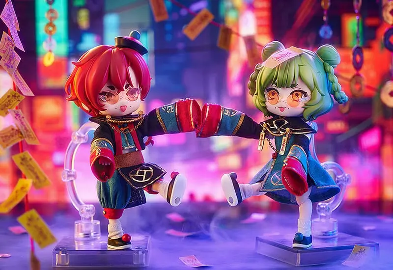 Original Character Nendoroid Doll akciófigura Chinese-Style Jiangshi Twins: Garlic 14 cm termékfotó