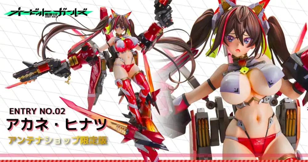 Original Character Orbit Girls Series Entry No. 2 Akane Hintasu Antenna Shop PVC szobor figura Limitált kiadás 45 cm termékfotó