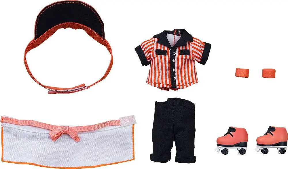 Original Character Parts for Nendoroid Doll Figures Outfit Set: Diner - Boy (Orange) termékfotó