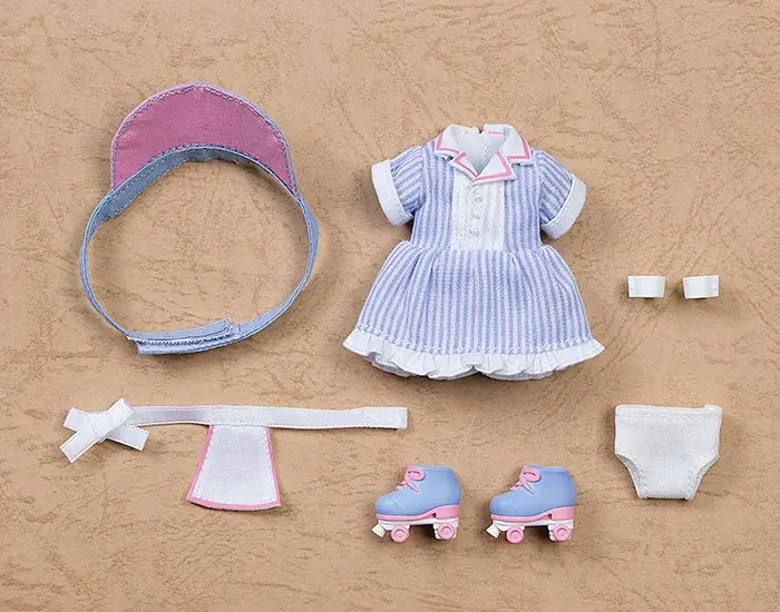 Original Character Parts for Nendoroid Doll Figures Outfit Set: Diner - Girl (Blue) termékfotó