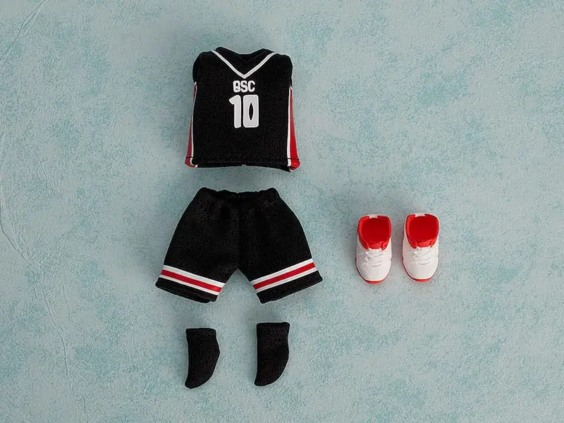 Original Character Parts for Nendoroid Doll Figures Outfit Set: Basketball Uniform (Black) figura kiegészítő termékfotó