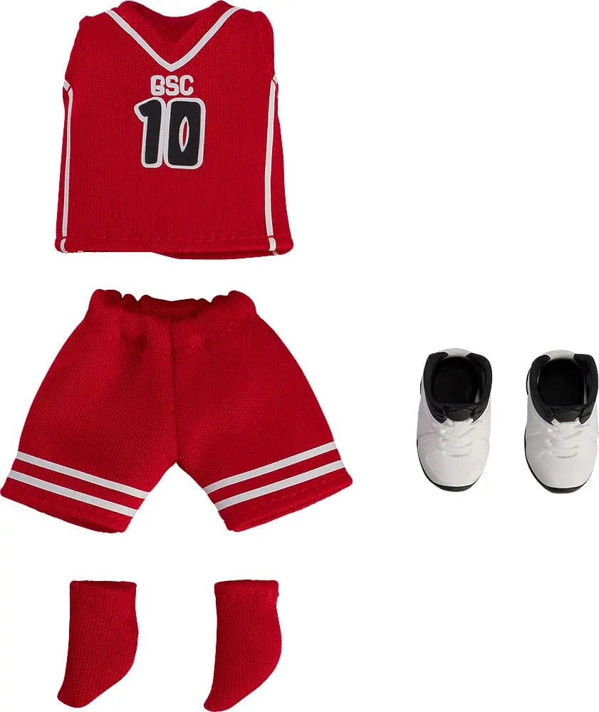 Original Character Parts for Nendoroid Doll Figures Outfit Set: Basketball Uniform (Red) figura kiegészítő termékfotó