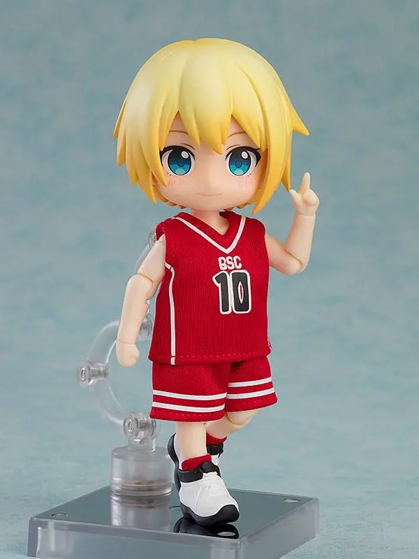 Original Character Parts for Nendoroid Doll Figures Outfit Set: Basketball Uniform (Red) figura kiegészítő termékfotó