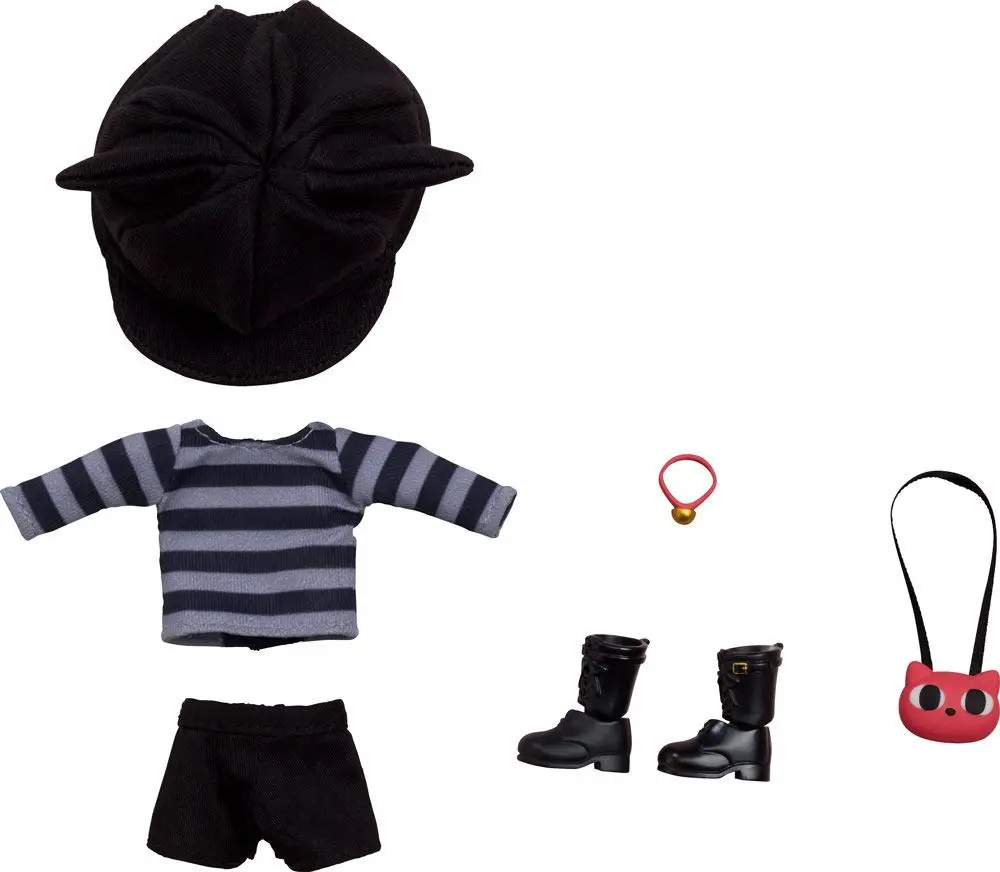 Original Character Parts for Nendoroid Doll Figures Outfit Set: Cat-Themed Outfit (Gray) termékfotó
