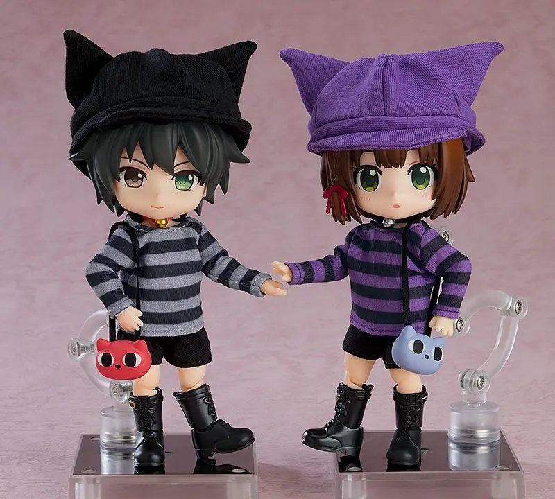 Original Character Parts for Nendoroid Doll Figures Outfit Set: Cat-Themed Outfit (Gray) termékfotó