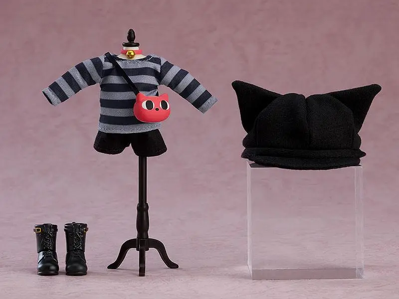 Original Character Parts for Nendoroid Doll Figures Outfit Set: Cat-Themed Outfit (Gray) termékfotó