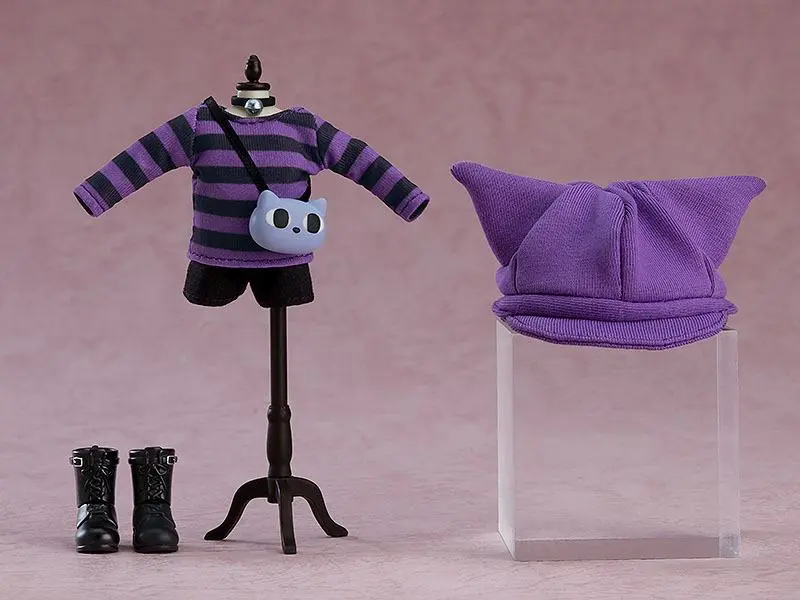 Original Character Parts for Nendoroid Doll Figures Outfit Set: Cat-Themed Outfit (Purple) termékfotó