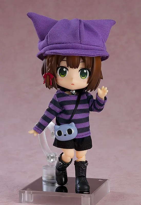 Original Character Parts for Nendoroid Doll Figures Outfit Set: Cat-Themed Outfit (Purple) termékfotó