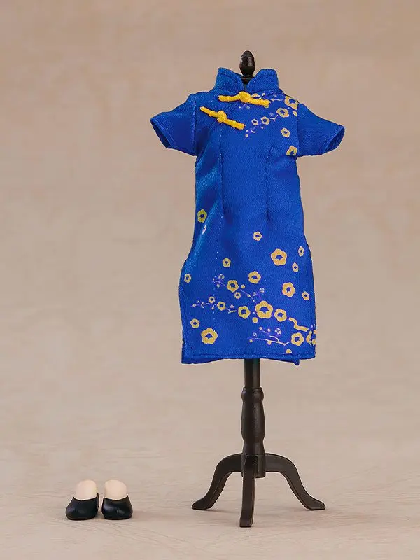 Original Character Parts for Nendoroid Doll Figures Outfit Set: Chinese Dress (Blue) termékfotó