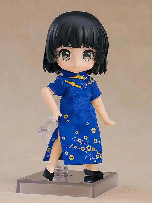 Original Character Parts for Nendoroid Doll Figures Outfit Set: Chinese Dress (Blue) termékfotó