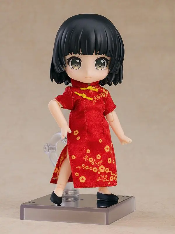 Original Character Parts for Nendoroid Doll Figures Outfit Set: Chinese Dress (Red) termékfotó