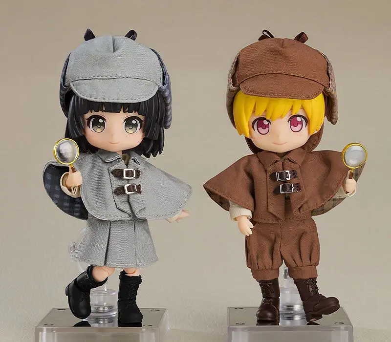 Original Character Parts for Nendoroid Doll Figures Outfit Set Detective - Girl (Gray) figura kiegészítő termékfotó