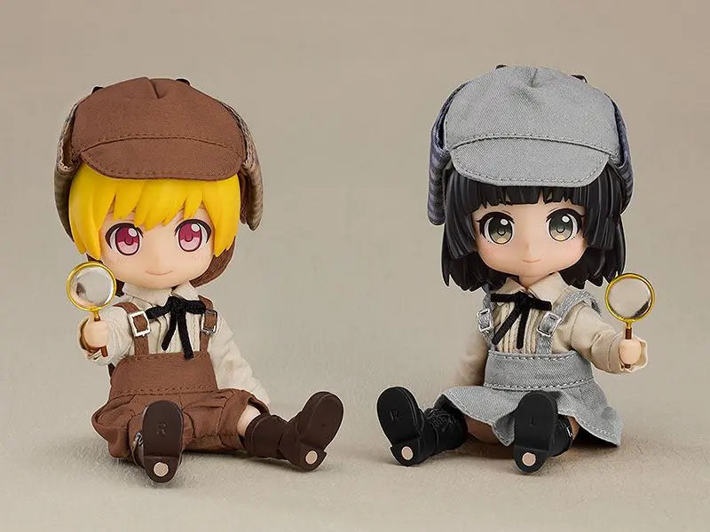 Original Character Parts for Nendoroid Doll Figures Outfit Set Detective - Girl (Gray) figura kiegészítő termékfotó
