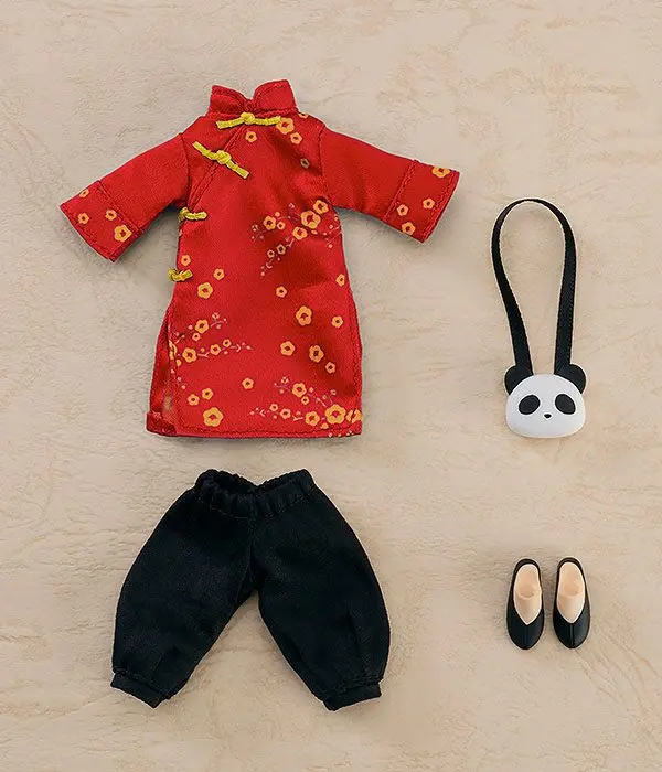 Original Character Parts for Nendoroid Doll Figures Outfit Set: Long Length Chinese Outfit (Red) termékfotó