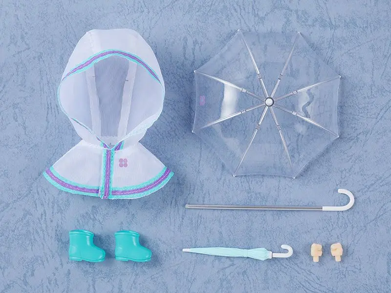 Original Character Parts for Nendoroid Doll Figures Outfit Set Rain Poncho - White termékfotó