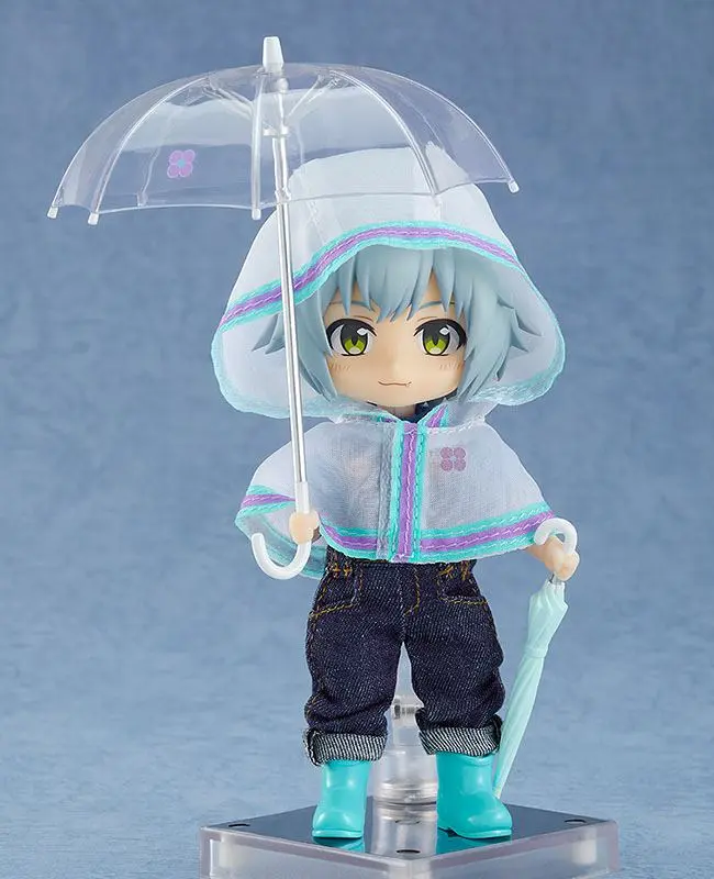 Original Character Parts for Nendoroid Doll Figures Outfit Set Rain Poncho - White termékfotó