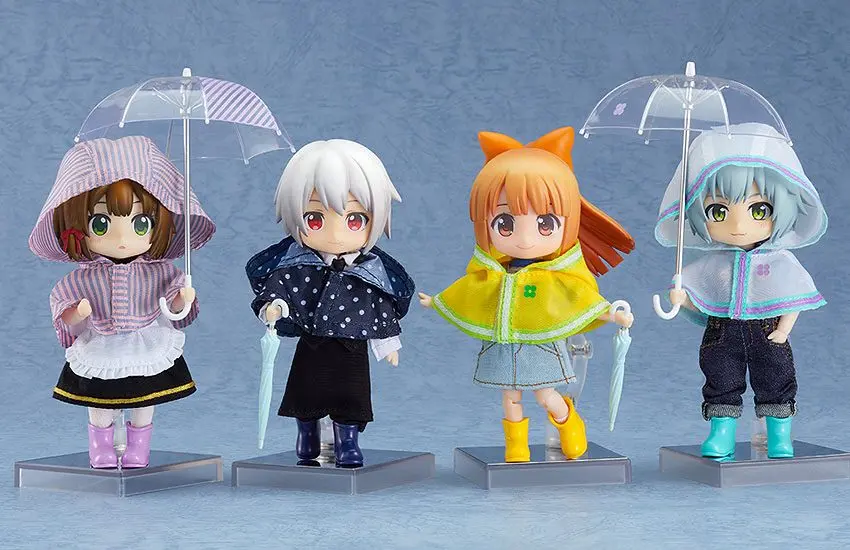 Original Character Parts for Nendoroid Doll Figures Outfit Set Rain Poncho - Yellow termékfotó