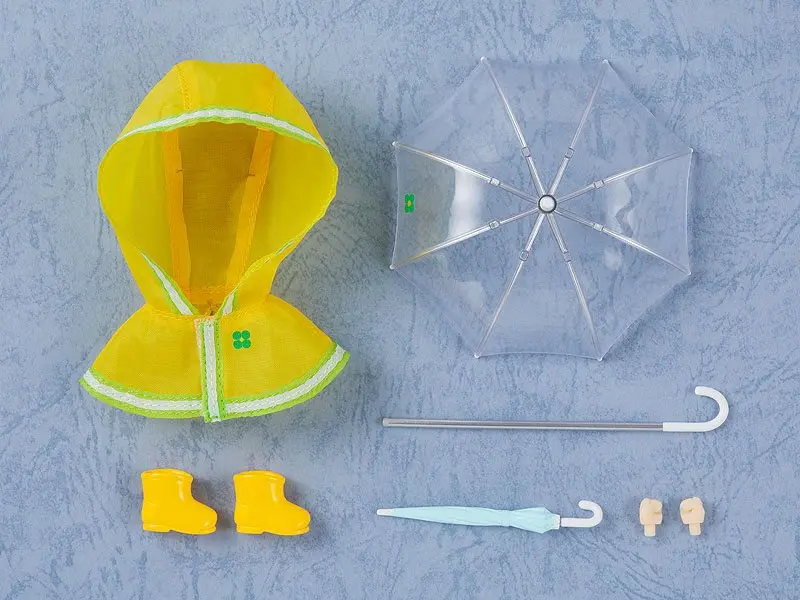 Original Character Parts for Nendoroid Doll Figures Outfit Set Rain Poncho - Yellow termékfotó